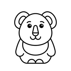 Koala icon. Icon design. Template elements