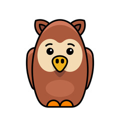 Owl icon. Icon design. Template elements