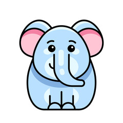 Elephant icon. Icon design. Template elements
