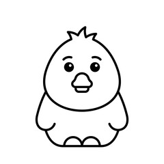 Duck icon. Icon design. Template elements