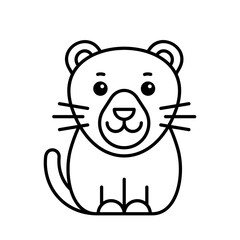 Panther icon. Icon design. Template elements