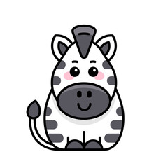 Zebra icon. Icon design. Template elements
