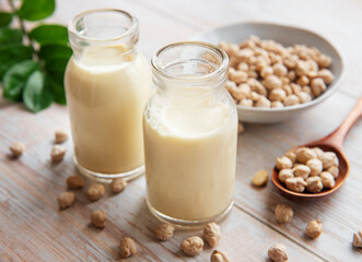 Chick peas milk with chick peas