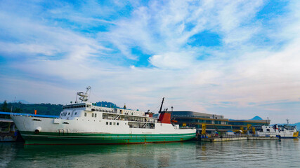 ship in the harbor