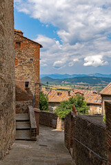 Altstadt von Anghiari in der Toskana in Italien 