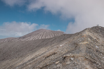 view of the secondary crater Von Seebach and ridge on sandy ground near the main crater of the...