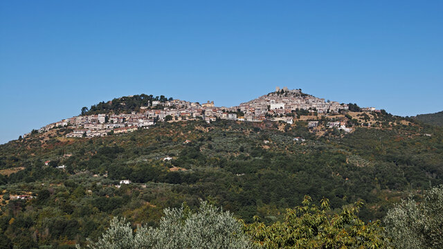 panoramic view of the town of Montecelio