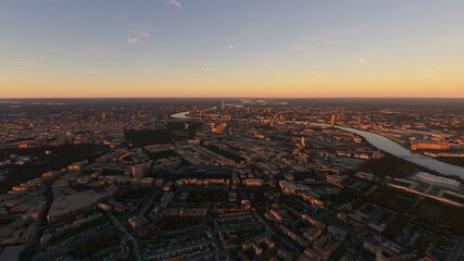 London aerial view, London drone view 3d render