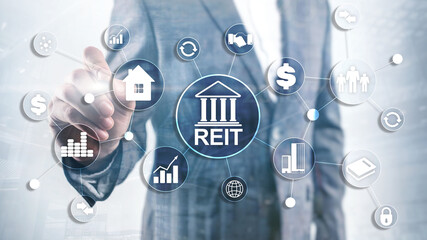 Real estate investment trust REIT. Finacial concept 2020