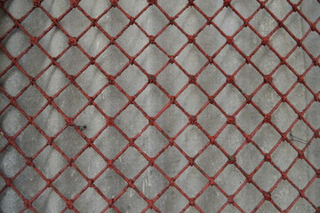 
Forged lattice in the city close-up on a sunny day.
