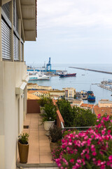 Vue du port de Sète depuis le Mont Saint-Clair (Occitanie, France)