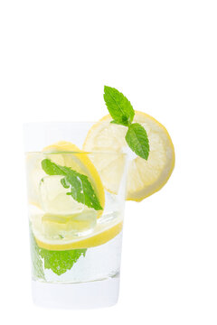 Mojito Cocktail Isolated On White Background