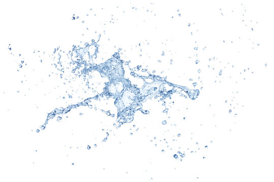 water splash isolated on white background