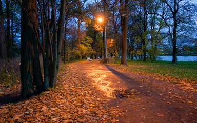 Parks in St. Petersburg, Russia.