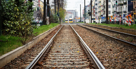 Fototapeta na wymiar Berlin Tram Tracks