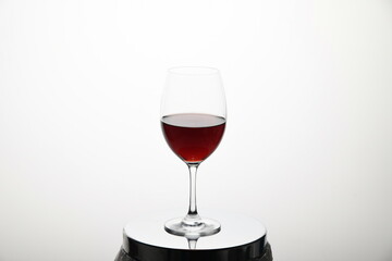 red wine in glass