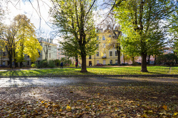 Parks in St. Petersburg, Russia.