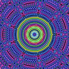 Abstract polygonal mandala style graphic 