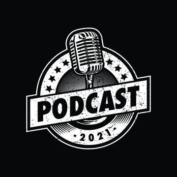 Podcast logo illustration design