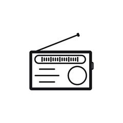 Radio icons symbol vector elements for infographic web