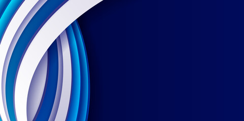 Abstract blue vector background with wave