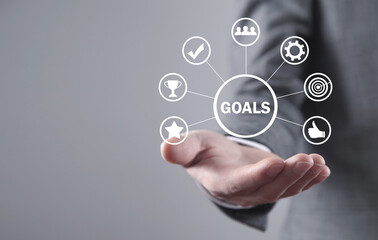 Concept of Goals. Business. Success. Achievement