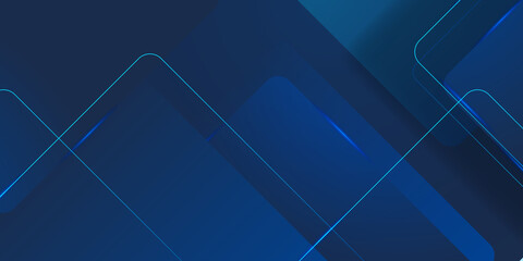 Fototapeta premium Modern dark blue squares design background. Suit for business corporate presentation background and futuristic technology concept