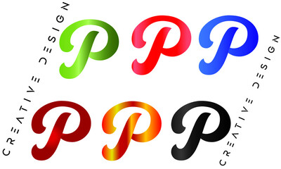 P Letter Creative Logo