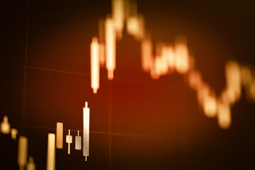 Forex market background, trading on the currency market Forex. Currency exchange rate for world currency: US Dollar, Euro, Frank, Yen. Financial, money, global finance, stock market background.	
