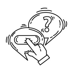 Ecommerce connection icon. hand drawn icon set, outline black, doodle icon, vector icon.