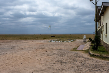 runway in a national park in kenya 