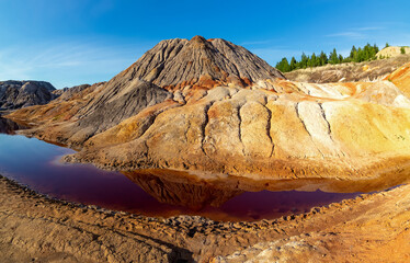 ural mars industrial dump of the enterprise, Russia Sverdlovsk region