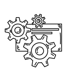 E-commerce system. hand drawn icon set, outline black, doodle icon, vector icon design.