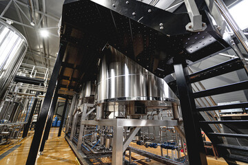 Craft beer brewing equipment in privat brewery