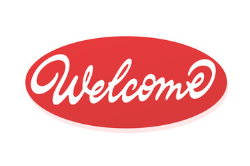 Welcome vector lettering