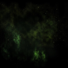 Star field in space and a nebulae. 3D rendering