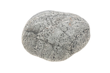 gray stone on a white isolated background