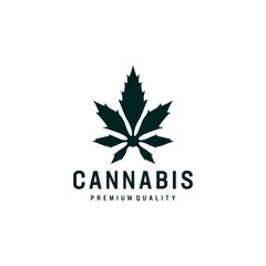 Silhouette cannabis logo inspiration