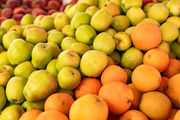 Naklejka na ściany i meble fruits on the market