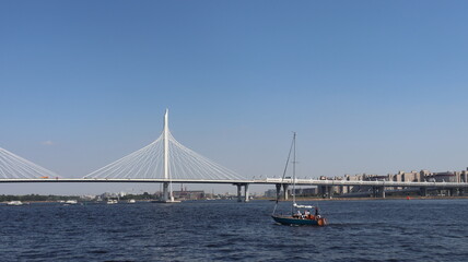 newly built bridge in Saint Petersburg