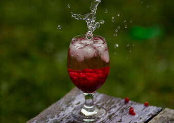 #glass, drink, cocktail, alcohol, red, wine, splash