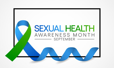 Sexual Health awareness month is observed every year in September,  it is important for our overall health and wellbeing. It includes the right to healthy relationships, Vector illustration.