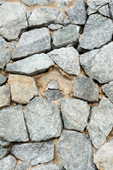Nature stone on the ground at coast.