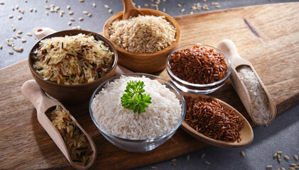 Composition with different sorts of rice