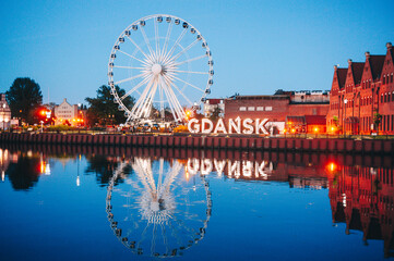 Night old Gdansk