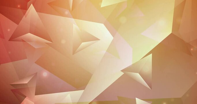 4K looping dark red, yellow polygonal video sample. Colorful abstract video clip with gradient. Slideshow for web sites. 4096 x 2160, 30 fps. Codec Photo JPEG.