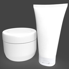 white cosmetic container - 443230612