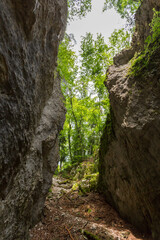 Falaises près de la grotte