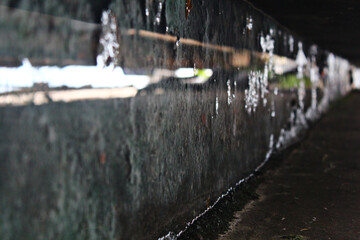 Water channel next to the house.