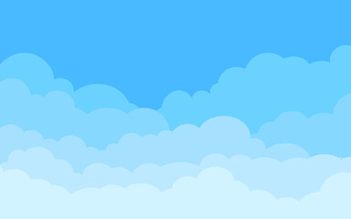 Cloud template vector illustration design, Blue sky background